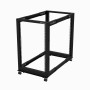 StarTech.com Armadio Server Rack con 4 staffe a Telaio Aperto 18U con profondità regolabile da 59-104cm - Rack per apparecchiat