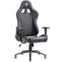 iTek Gaming Chair PLAYCOM PM20 - PVC, Doppio Cuscino - Nero/Nero