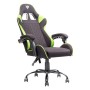 iTek Gaming Chair RHOMBUS FF10 - Tessuto, Doppio Cuscino - Nero/Verde