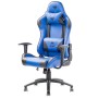 iTek Gaming Chair PLAYCOM PM20 - PVC, Doppio Cuscino - Blu/Nero