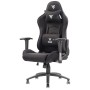 iTek Gaming Chair PLAYCOM FM20 -  Tessuto, Doppio Cuscino - Nero/Nero