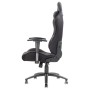 iTek Gaming Chair PLAYCOM FM20 -  Tessuto, Doppio Cuscino - Nero/Nero