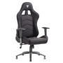 iTek Gaming Chair PLAYCOM FM20 -  Tessuto, Doppio Cuscino - Nero/Nero