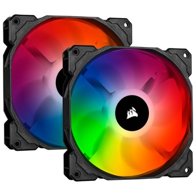 Corsair iCUE SP140 RGB PRO LED con Lighting Node CORE, 140 mm - Kit 2x