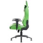 iTek Gaming Chair PLAYCOM PM20 - PVC, Doppio Cuscino - Verde/Nero