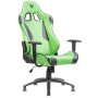 iTek Gaming Chair PLAYCOM PM20 - PVC, Doppio Cuscino - Verde/Nero