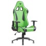 iTek Gaming Chair PLAYCOM PM20 - PVC, Doppio Cuscino - Verde/Nero