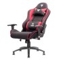 iTek Gaming Chair PLAYCOM FM20 -  Tessuto, Doppio Cuscino - Nero/Rosso