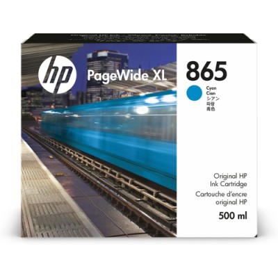 HP Cartuccia di inchiostro 865 PageWide XL ciano da 500 ml
