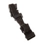 Silverstone Adattatore da Molex a 4x SATA 30 cm - sleeved Nero/Nero