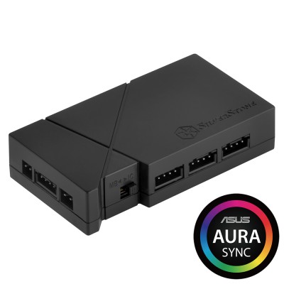 Silverstone SST-LSB01 HUB RGB LED con 2x300mm strip LED RGB