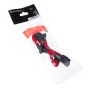 Silverstone Adattatore da Molex a 4x SATA 30 cm - sleeved Rosso