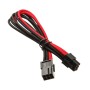 Silverstone Prolunga 6-Pin 250mm - Rosso/Nero