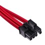 Corsair Premium Sleeved PCIe cable, Type 4 (Generation 4) - Rosso