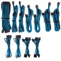 Corsair Premium Sleeved DC Cable Pro Kit, Type 4 (Generation 4) - Blu/Nero