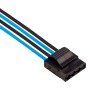 Corsair Premium Sleeved DC Cable Pro Kit, Type 4 (Generation 4) - Blu/Nero