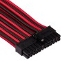 Corsair Premium Sleeved DC Cable Kit Starter, Type 4 (Generation 4) - Rosso/Nero