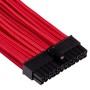 Corsair Premium Sleeved ATX 24-pin, Type 4 (Generation 4) - Rosso