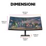 HP OMEN by HP 34c Monitor PC 86,4 cm (34") 3440 x 1440 Pixel Wide Quad HD LED Nero