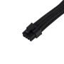 Silverstone Prolunga 1 x 8 pin (6+2) PCIe , 300mm - Sleeved Nero