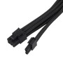 Silverstone Prolunga 1 x 8 pin (6+2) PCIe , 300mm - Sleeved Nero