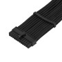 Silverstone Prolunga 24 pin ATX, 300mm - Sleeved Nero