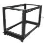 StarTech.com Armadio Server Rack con 4 staffe a Telaio Aperto 12U con profondità regolabile da 59-104cm - Rack per apparecchiat