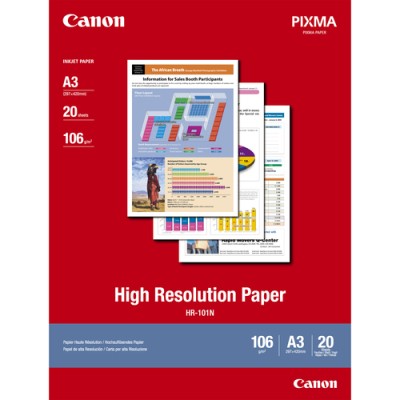 Canon Carta per alta risoluzione HR-101N A3 - 20 fogli