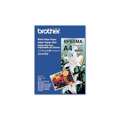 Brother BP60MA Inkjet Paper carta inkjet A4 (210x297 mm) Opaco 25 fogli Bianco