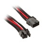 Silverstone Prolunga / Adattatore PCIe 8pin - PCIe 6+2pin, 250mm - Rosso/Nero