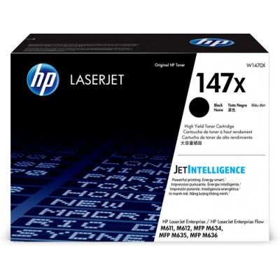 HP LaserJet Cartuccia toner nero originale 147X ad alta capacità