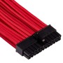 Corsair Premium Sleeved DC Cable Pro Kit, Type 4 (Generation 4) - Rosso