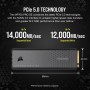 Corsair Force MP700 PRO SE, NVMe PCIe 5.0, con Cooler - 2 TB