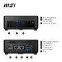 MSI Cubi 5 12M COMPACT PC I3-1215U BLK 0.66L sized PC Nero Intel SoC 4,4 GHz