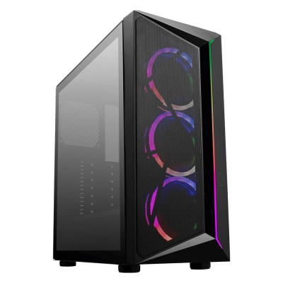 Cooler Master CMP 510, Mid-Tower, ARGB, Vetro Temperato - Nero