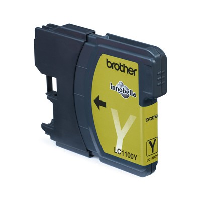 Brother LC-1100Y Yellow Ink Cartridge Blister Pack cartuccia d'inchiostro Originale Giallo