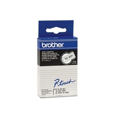 Brother TC-201 nastro per etichettatrice Nero su bianco