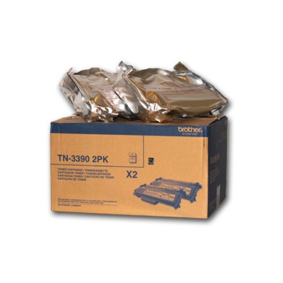 Brother TN-3390 Twin cartuccia toner 2 pz Originale Nero