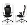 Cooler Master ERGO L Ergonomic Gaming Chair - Nero/Argento