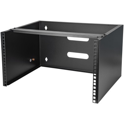 StarTech.com Staffa Rack 19" 6U a Parete - Profondità 35 cm Profilo Basso - Rack 19 pollici per Switch, Patch Panel, Server e D