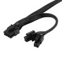 EPS Pin splitter per alimentatori SilverStone  - Nero 750mm + 150mm