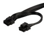 EPS Pin splitter per alimentatori SilverStone  - Nero 750mm + 150mm