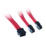 Silverstone Prolunga / Adattatore EPS-8pin - EPS/ATX-4+4pin, 300mm - Rosso