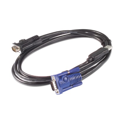 APC KVM USB Cable - 25 ft (7.6 m) cavo per tastiera, video e mouse Nero 7,6 m