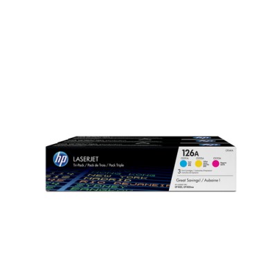 HP Confezione da 3 cartucce originali di toner ciano/magenta/giallo LaserJet 126A