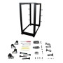 StarTech.com Armadio Server Rack con 4 staffe a Telaio Aperto 25U con profondità regolabile da 59-104cm - Rack per apparecchiat