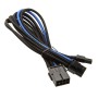 Silverstone Prolunga / Adattatore PCIe 8pin - PCIe 6+2pin, 250mm - Blu/Nero