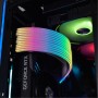 Cavo scheda madre Lian Li Strimer Plus V2 RGB + cavo VGA RGB triplo a 8 pin Strimer Plus V