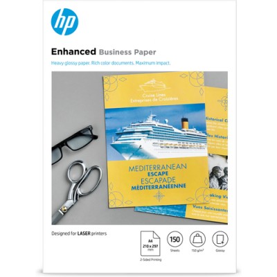 HP Confezione da 150 fogli carta professionale per stampe laser lucida 150 g/m² A4/210 x 297 mm