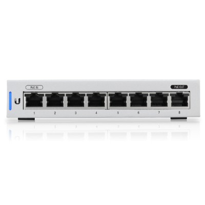 Ubiquiti UniFi US-8 Gestito L2 Gigabit Ethernet (10/100/1000) Supporto Power over Ethernet (PoE) Grigio